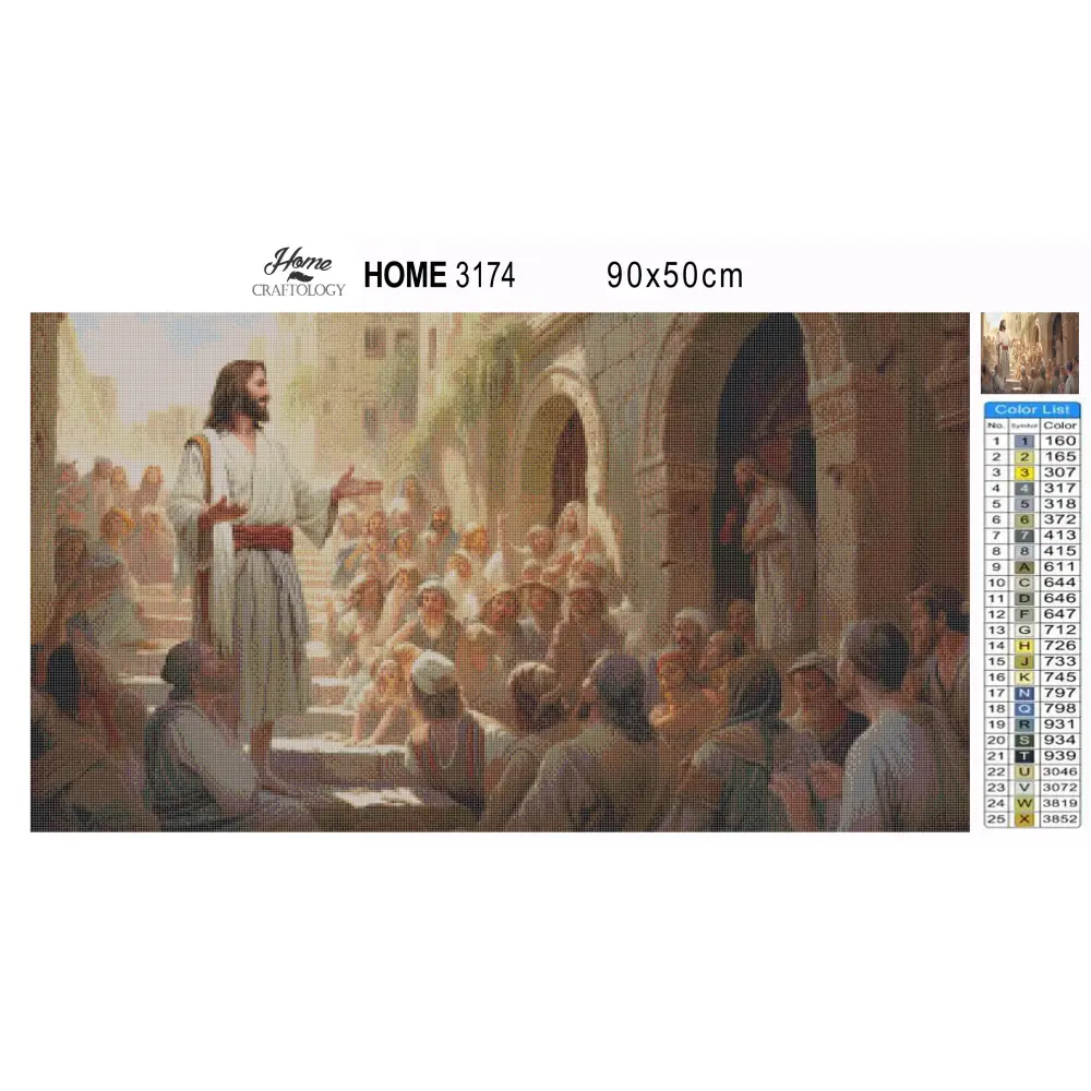 Jesus the Preacher - Exclusive Premium Diamond Painting Kit - Diamond Painting Kit