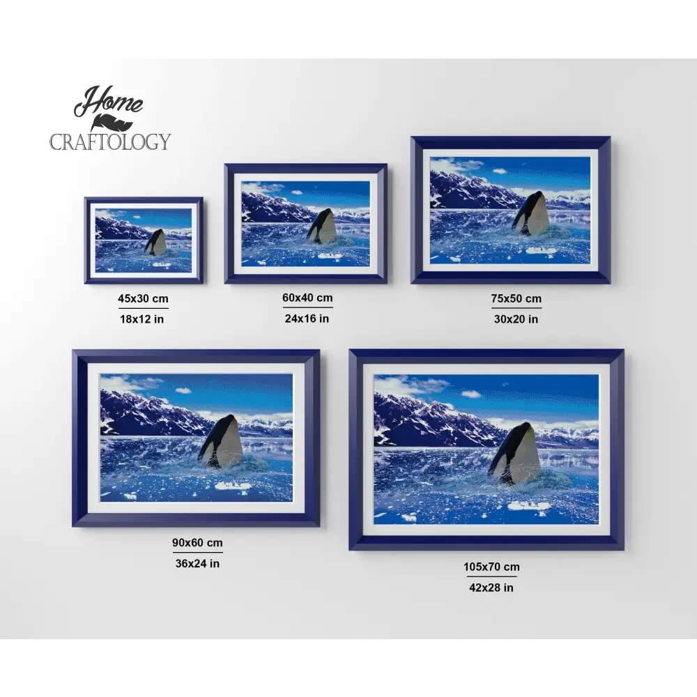 Killer Whale - Premium Diamond Painting Kit - Diamond Painting Kit