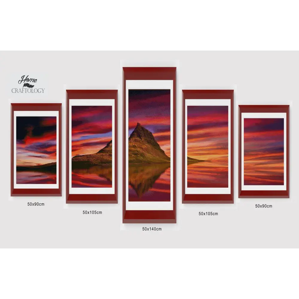 Kirkjufell Panel - Diamond Painting Panels - Large / Square - Diamond Painting Cross Stitch