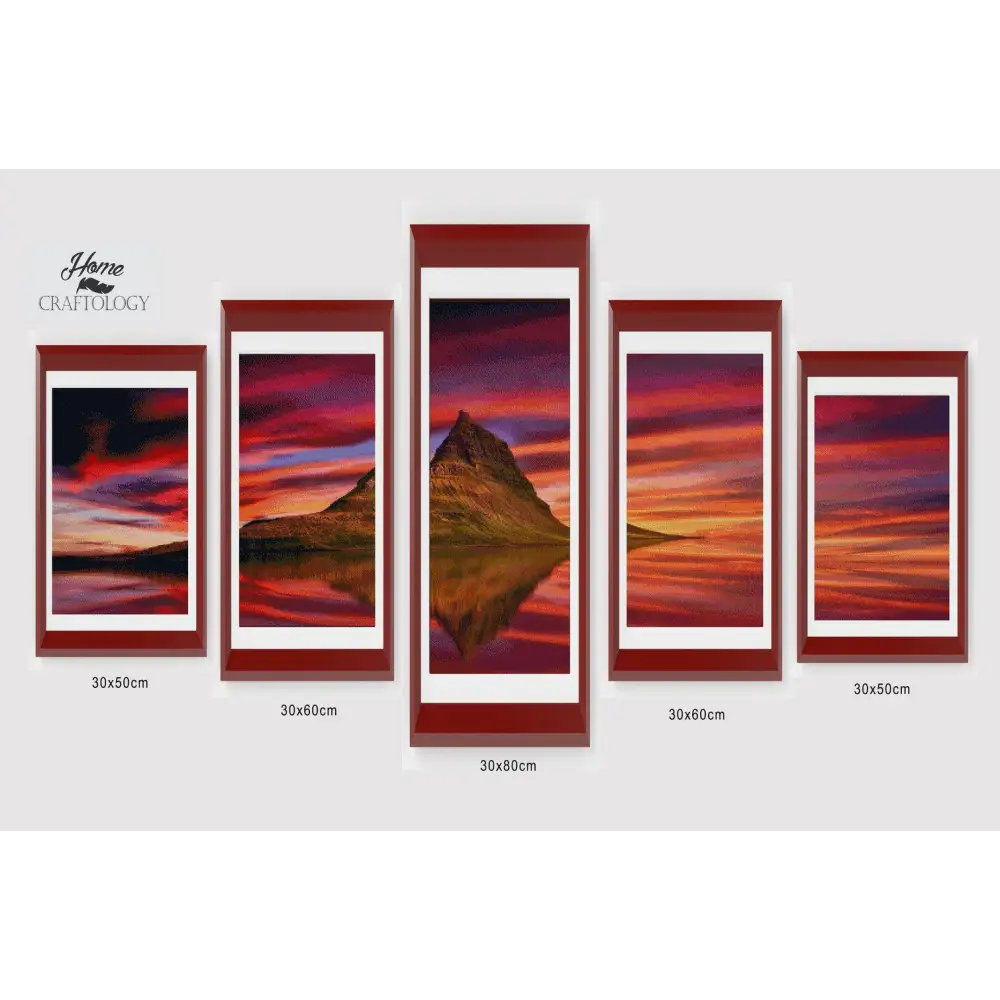 Kirkjufell Panel - Diamond Painting Panels - Small / Square - Diamond Painting Cross Stitch