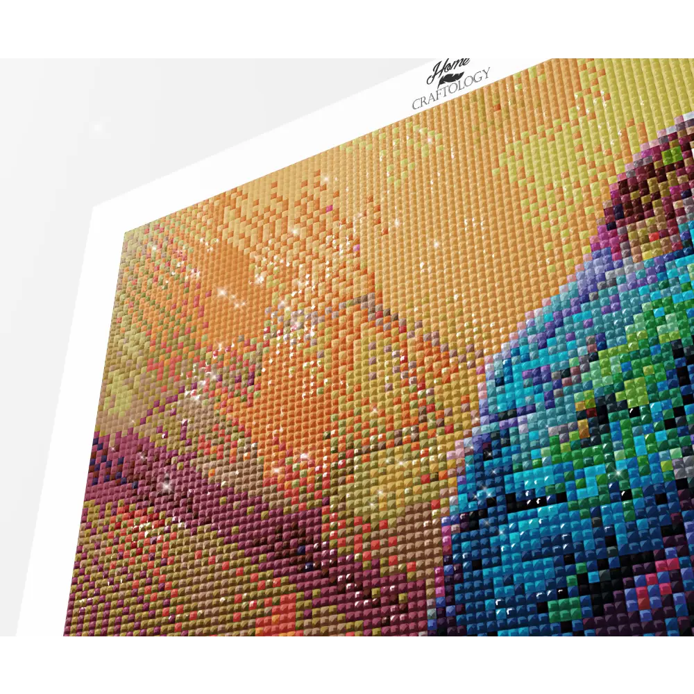 Kissing Hummingbirds - Premium Diamond Painting Kit - Diamond Painting Kit