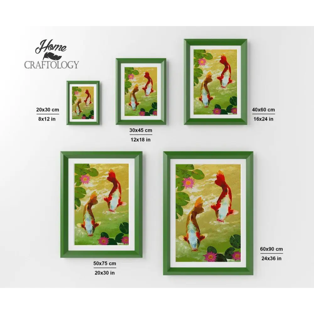 Koi Fish - Diamond Painting Kit - Home Craftology