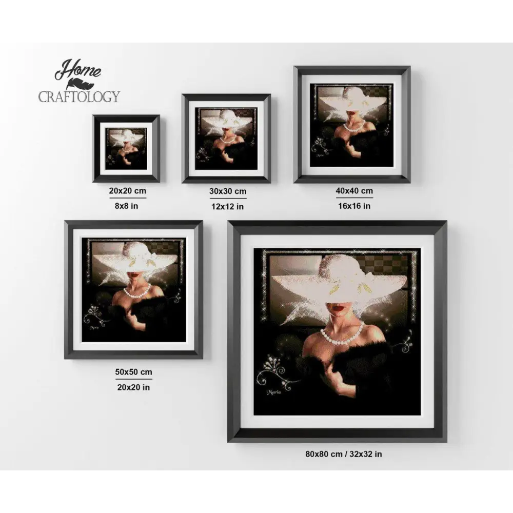 Lady in Diamonds - Diamond Painting Kit - Home Craftology