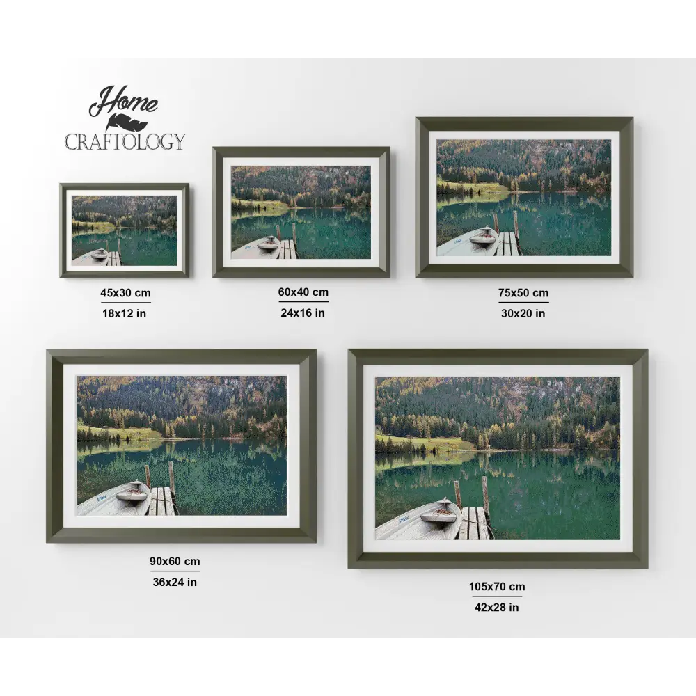 Lake Davos - Premium Diamond Painting Kit - Diamond Painting Kit