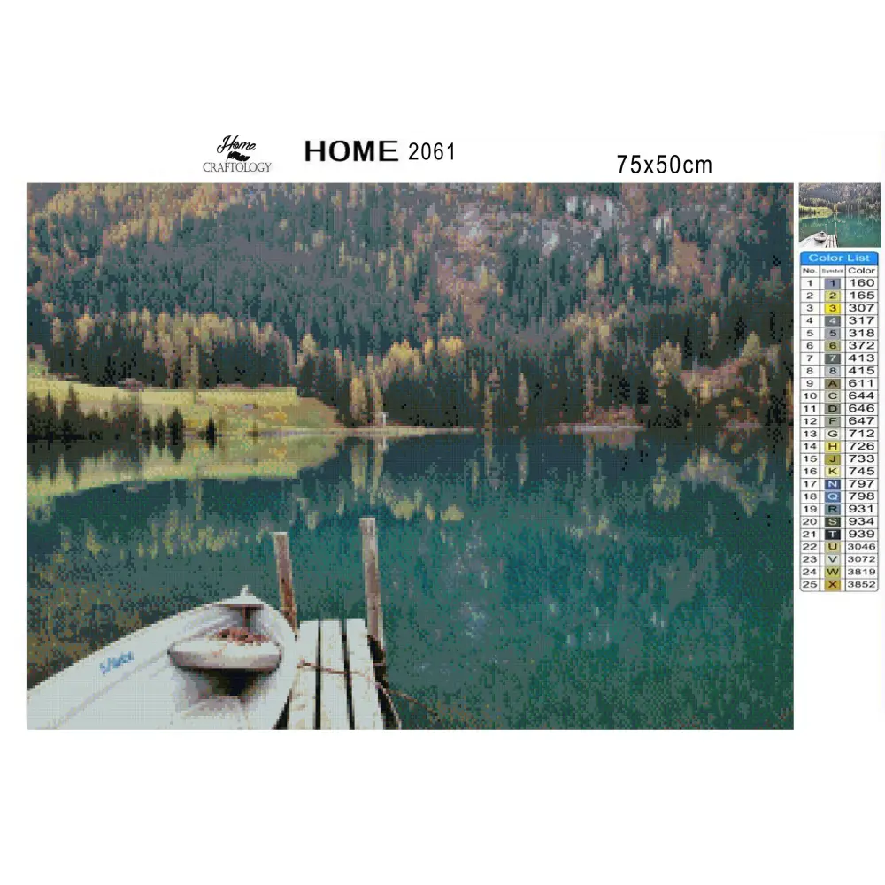 Lake Davos - Premium Diamond Painting Kit - Diamond Painting Kit