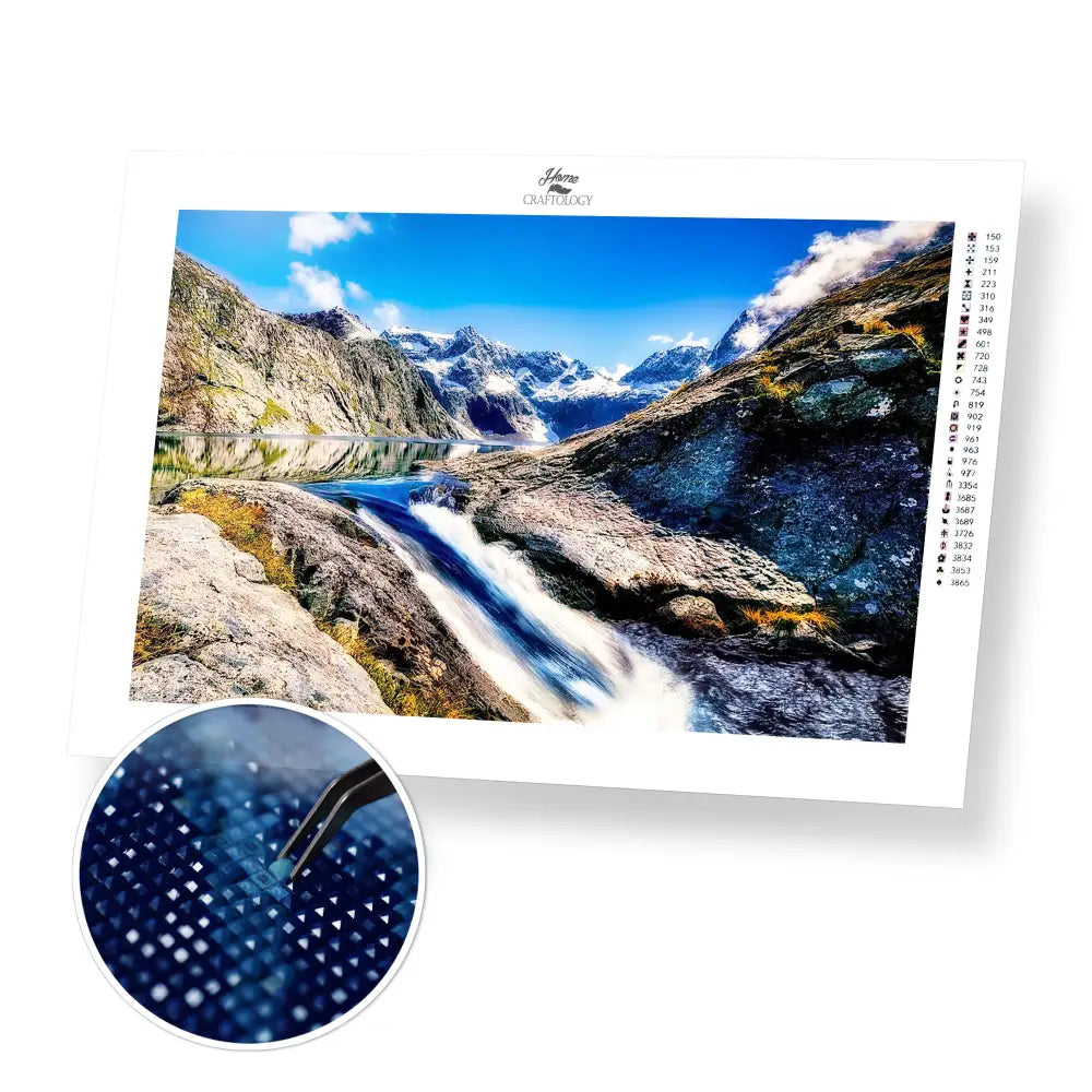 Lake Erskine - Premium Diamond Painting Kit - 45x30cm / 18x12’’ / Square (Most Popular) - Diamond Painting Kit