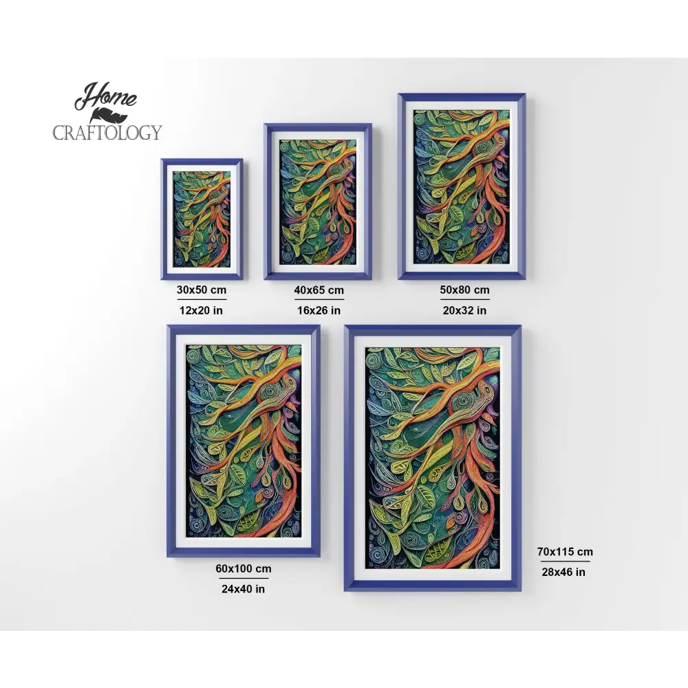 Leaves and Branches - Premium Diamond Painting Kit - Diamond Painting Kit