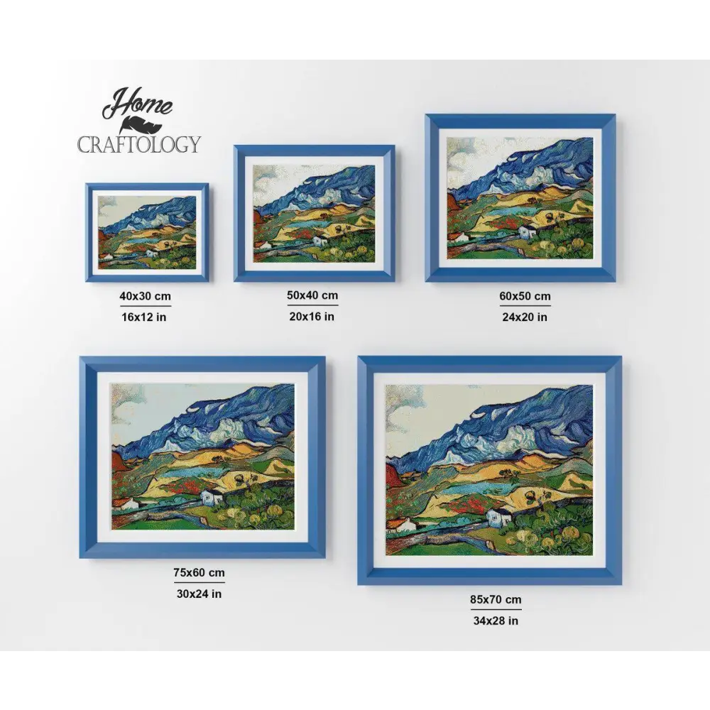 Les Alpilles a Mountain Landscape - Premium Diamond Painting Kit - Diamond Painting Kit