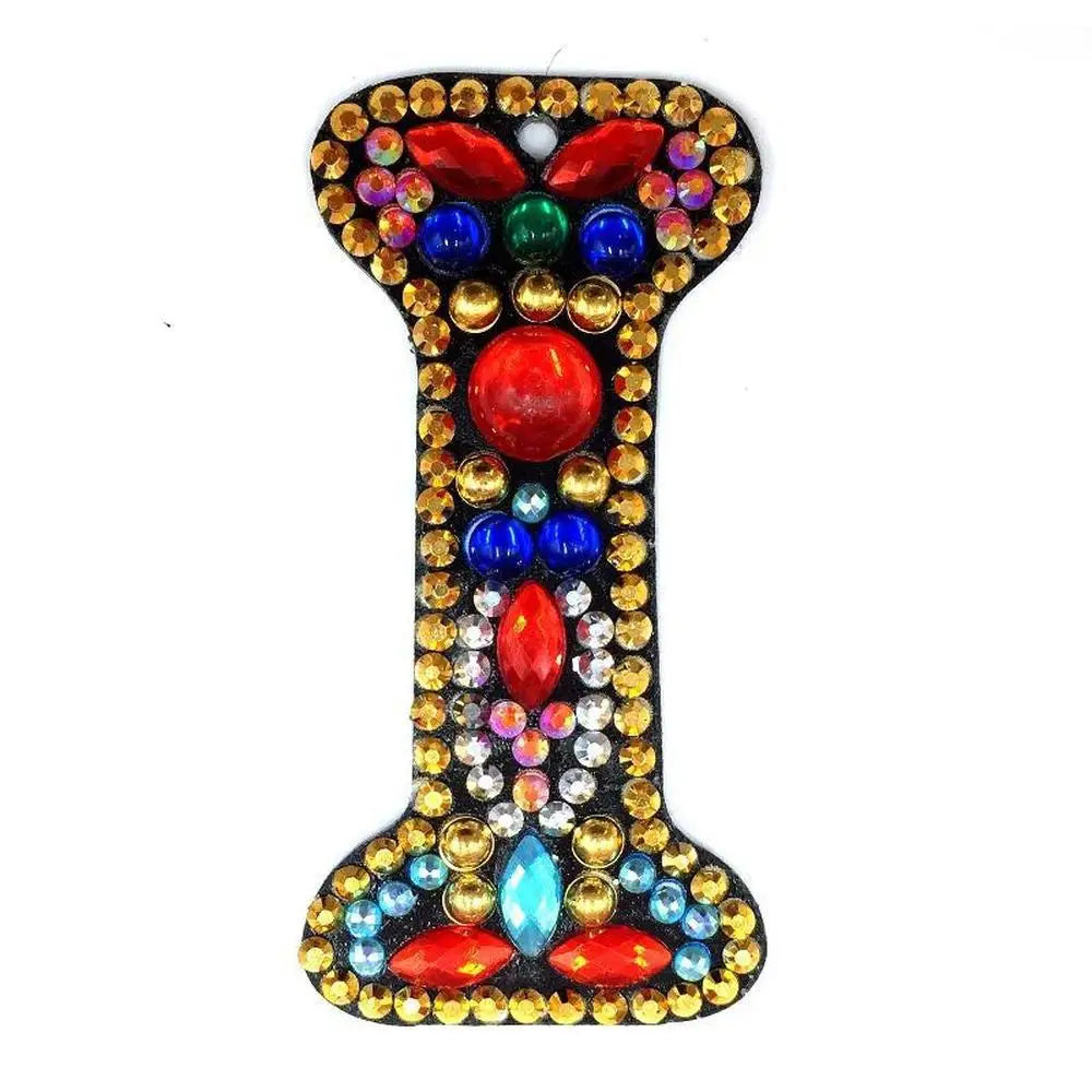 Letters - Diamond Painting Keychain - I - Keychain
