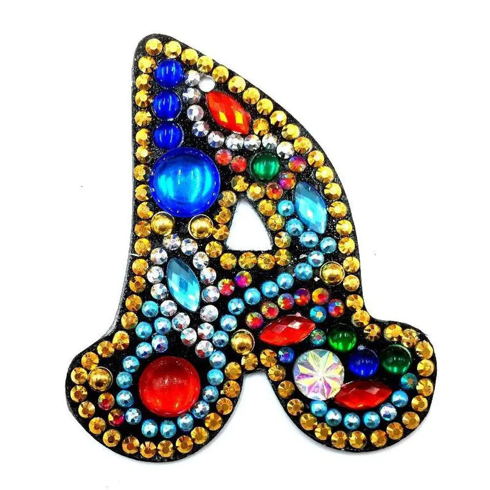 Letters - Diamond Painting Keychain - A - Keychain