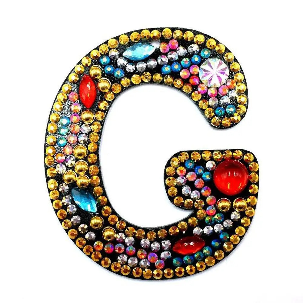 Letters - Diamond Painting Keychain - G - Keychain