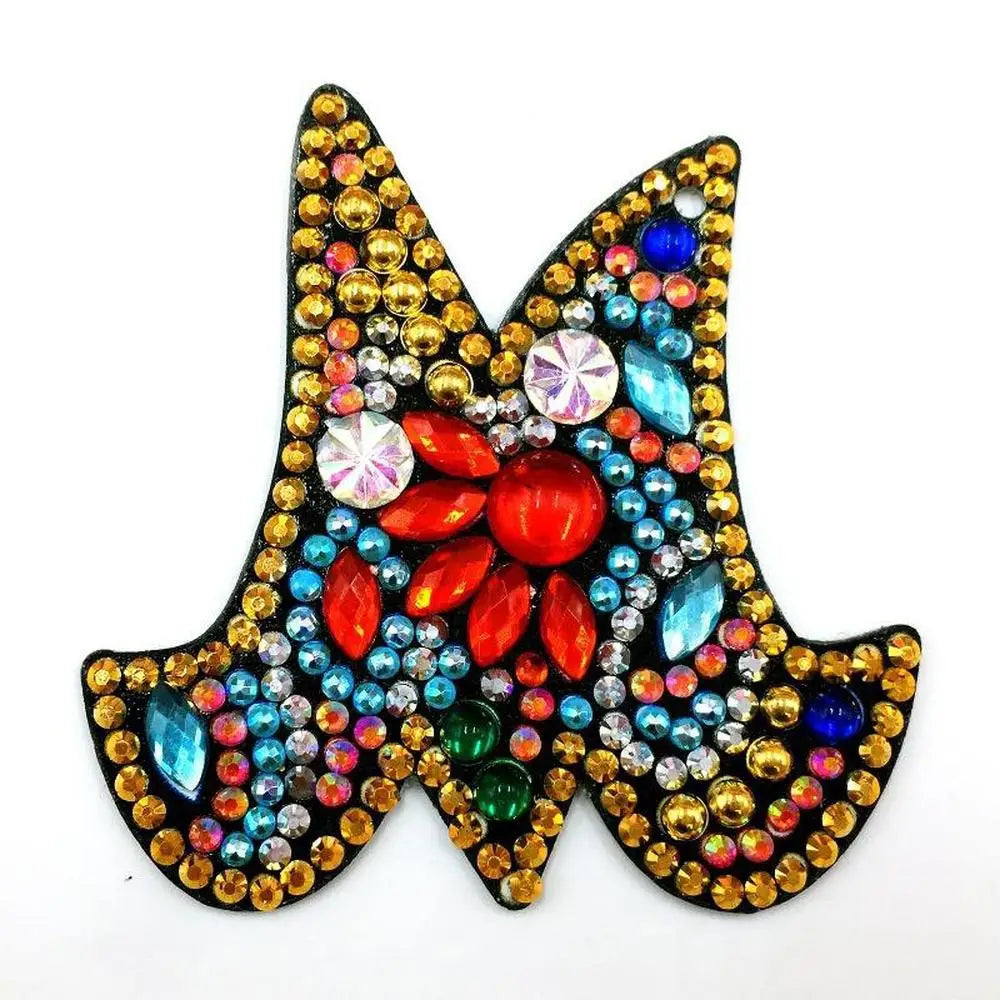 Letters - Diamond Painting Keychain - M - Keychain