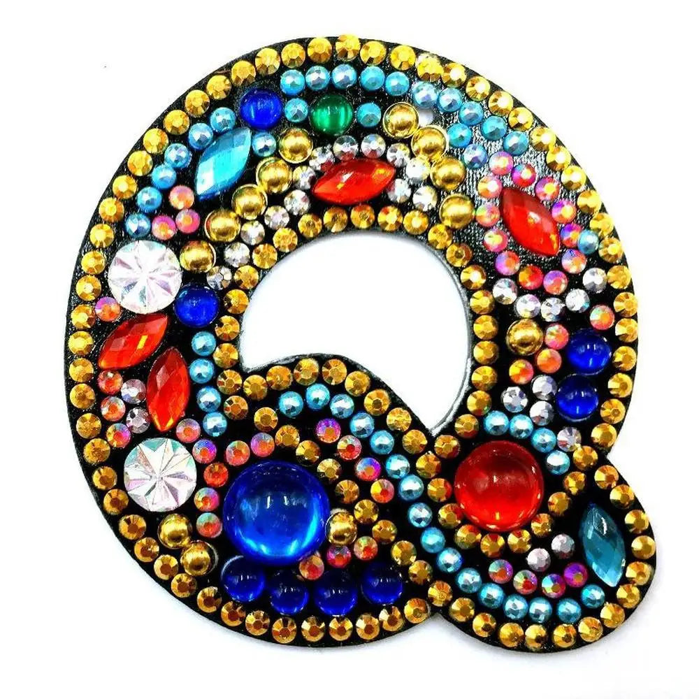 Letters - Diamond Painting Keychain - Q - Keychain