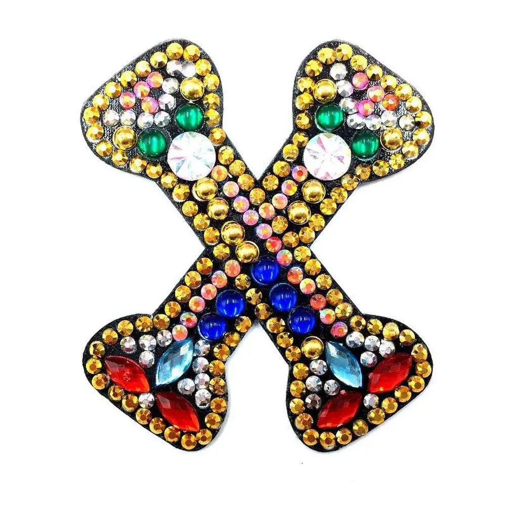 Letters - Diamond Painting Keychain - X - Keychain