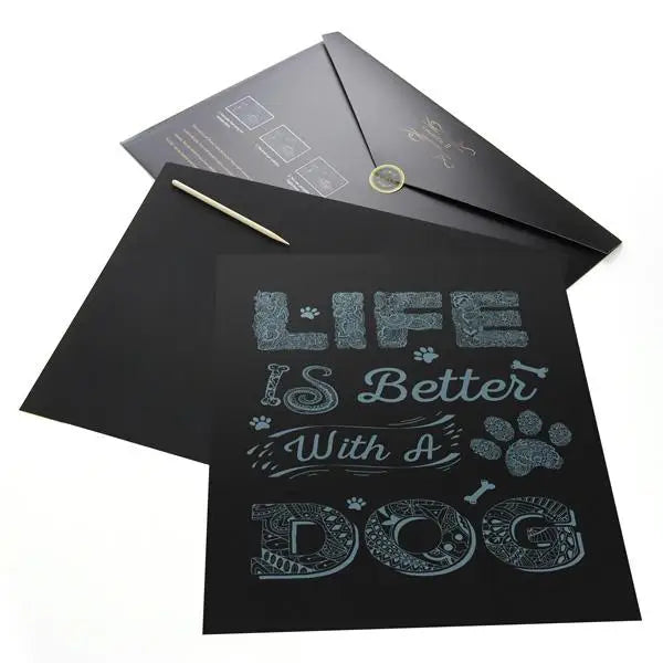 Life Is Better With A Dog Scratch Painting Bundle - Scratch Painting