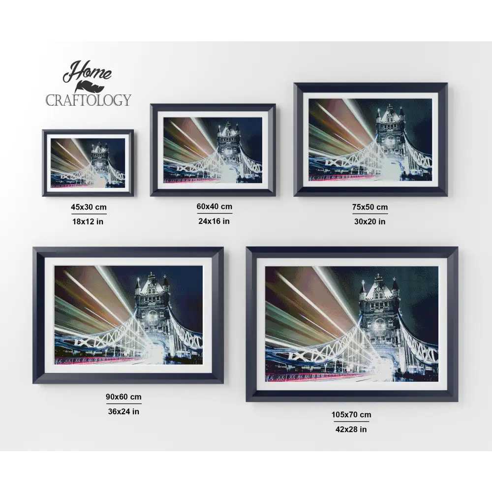 Lights on London Bridge - Premium Diamond Painting Kit - Diamond Painting Kit