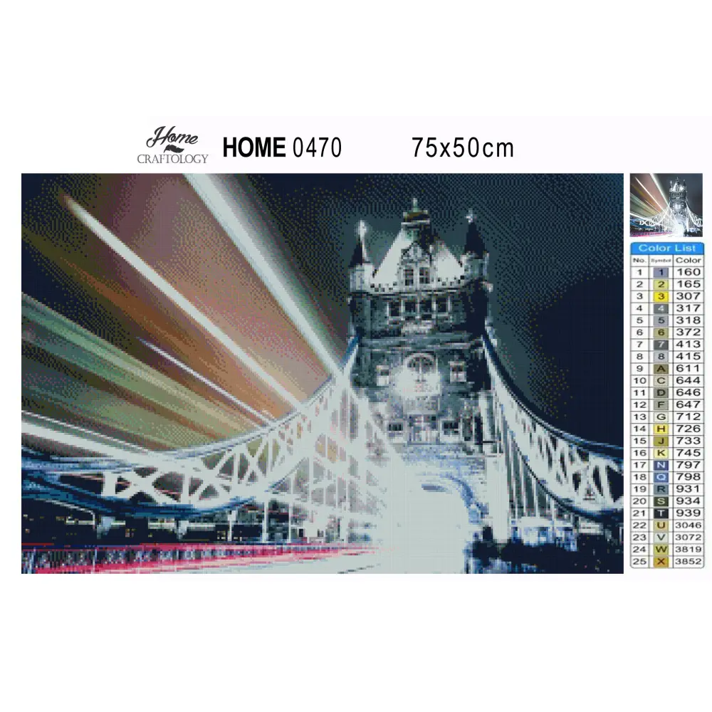 Lights on London Bridge - Premium Diamond Painting Kit - Diamond Painting Kit