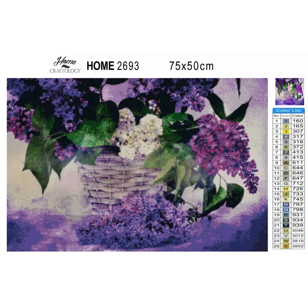 Lilac Bouquet - Premium Diamond Painting Kit - Diamond Painting Kit