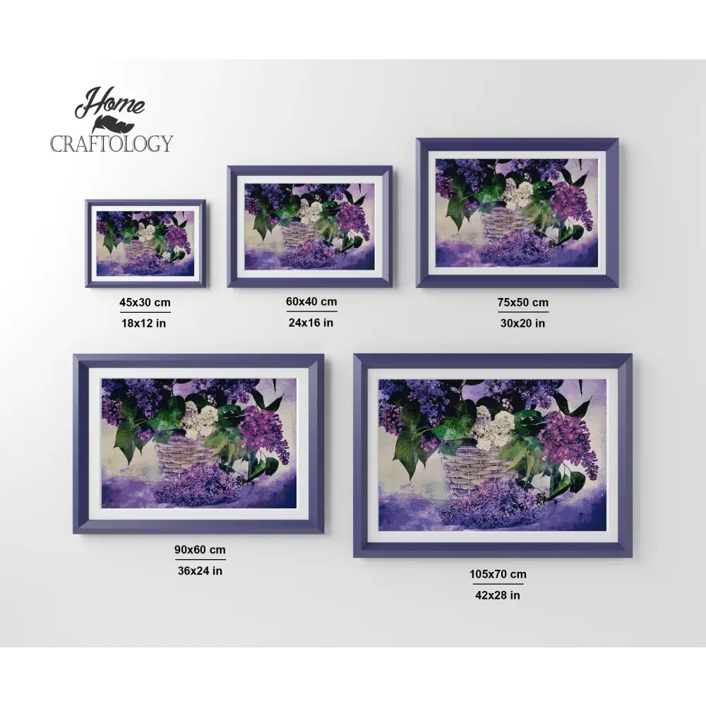 Lilac Bouquet - Premium Diamond Painting Kit - Diamond Painting Kit