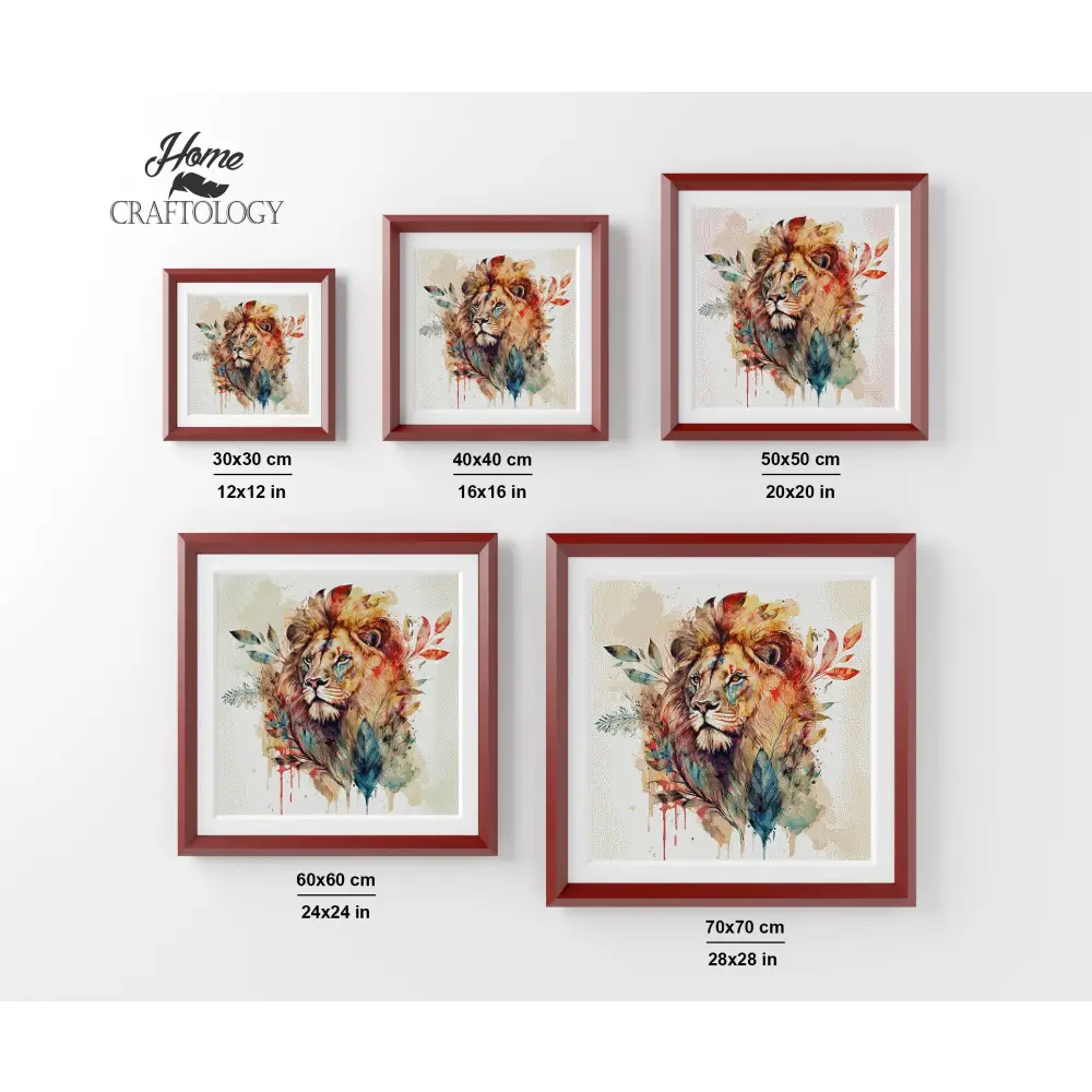 Lion Painting - Premium Diamond Painting Kit - Diamond Painting Kit