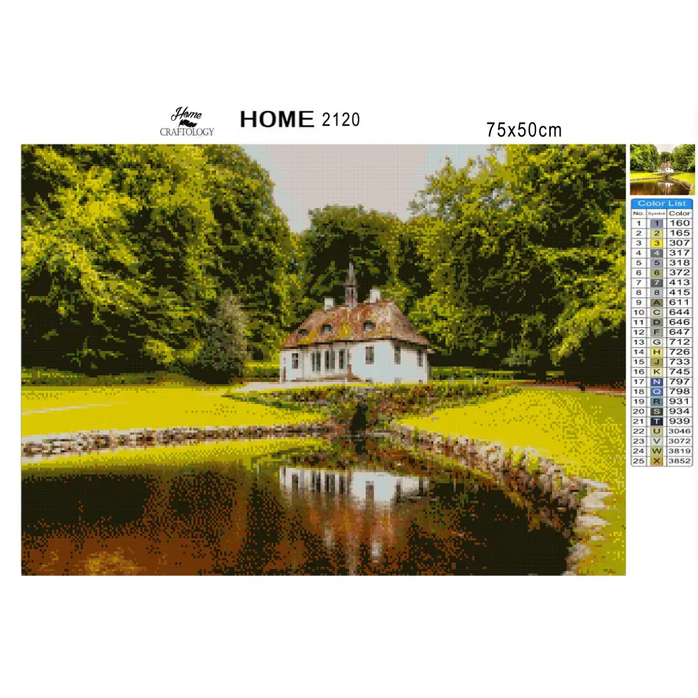 Liselund Castle - Premium Diamond Painting Kit - Diamond Painting Kit