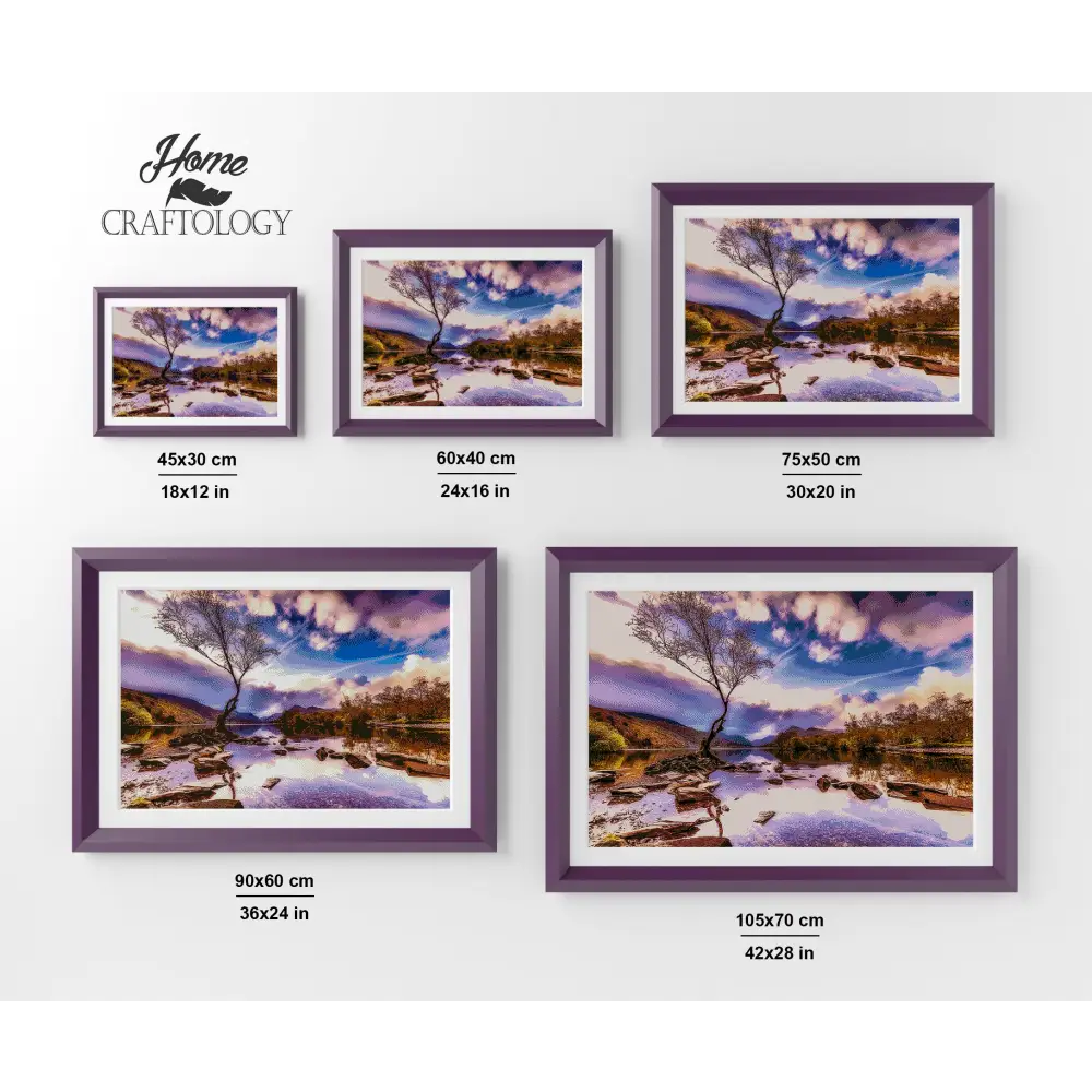 Llanberis Lake - Premium Diamond Painting Kit - Diamond Painting Kit