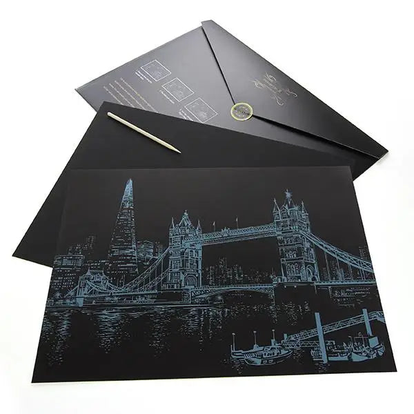 London Bridge UK - Scratch Painting Kit - Scratch Painting