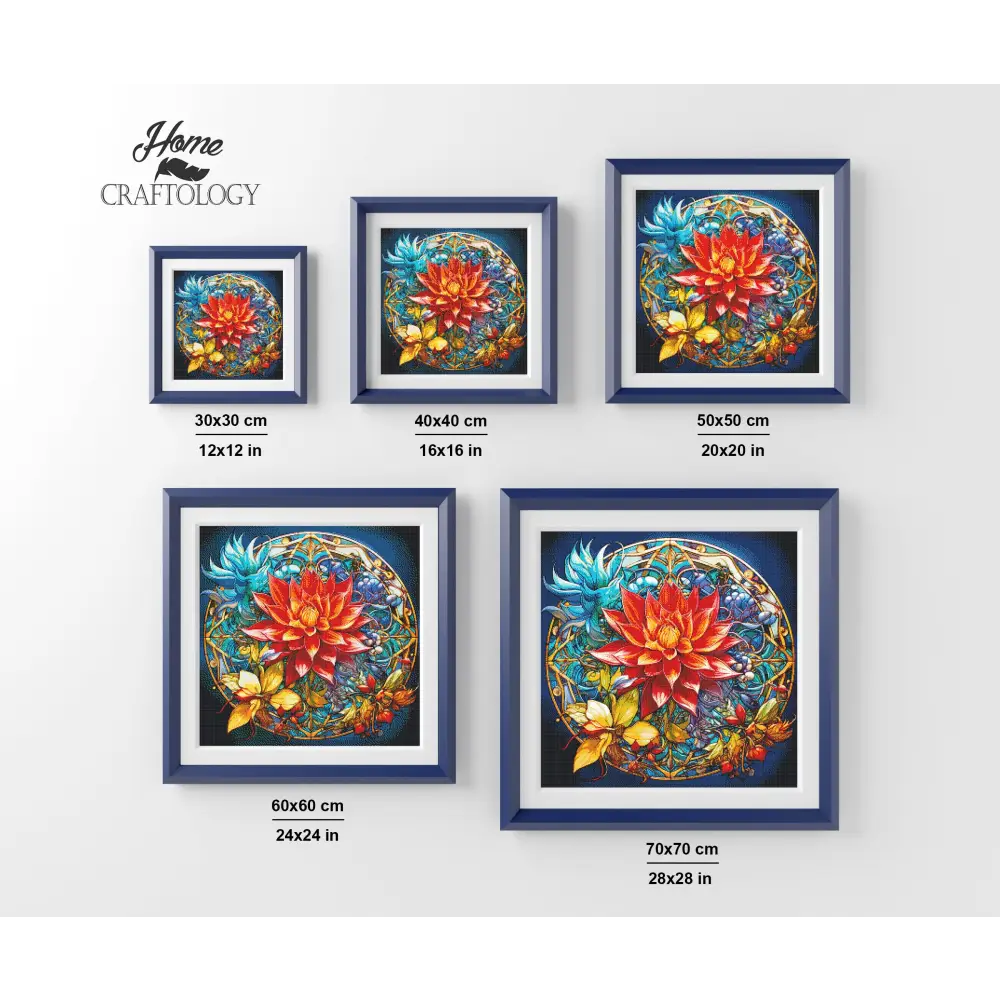 Lotus Mandala - Exclusive Premium Diamond Painting Kit - Diamond Painting Kit