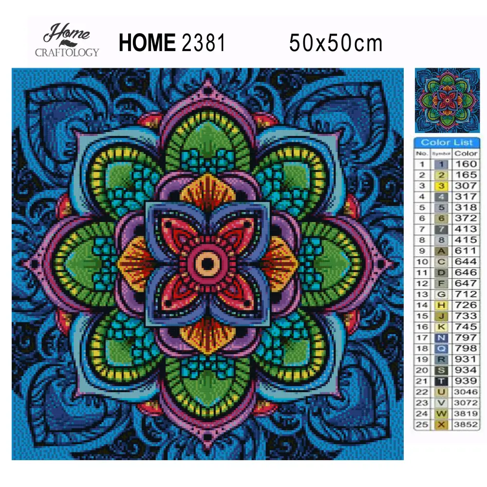 Lotus Mandala - Premium Diamond Painting Kit - Diamond Painting Kit