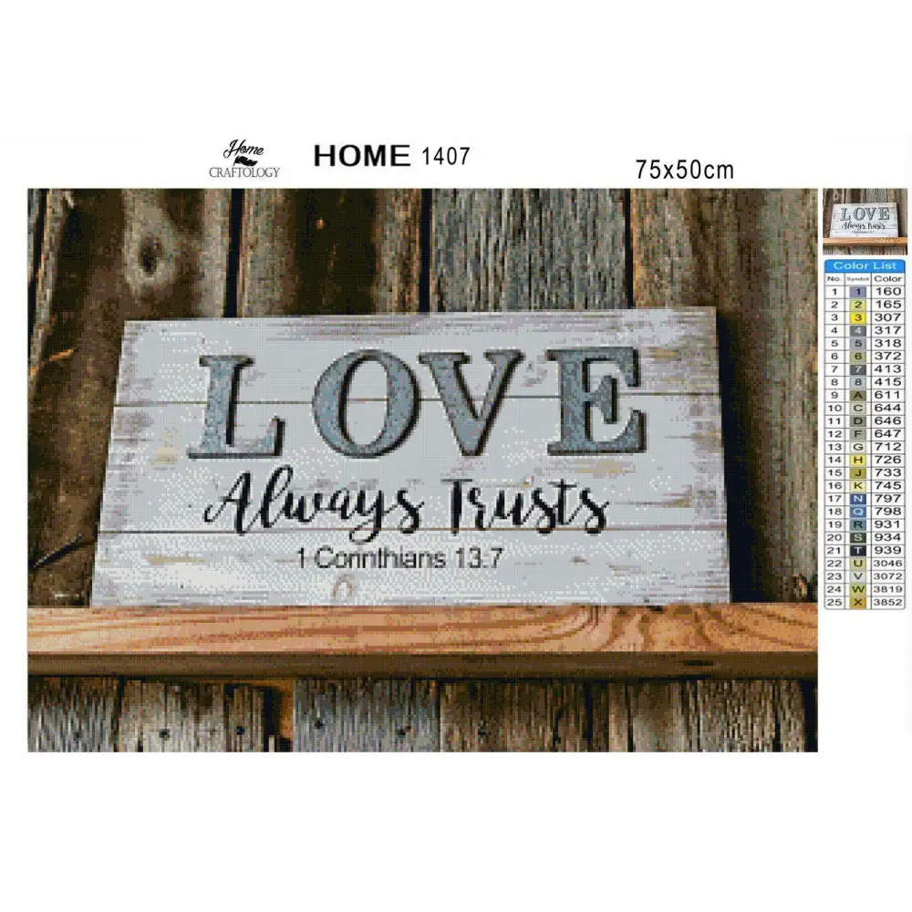 Love Always Trusts - Premium Diamond Painting Kit - Diamond Painting Kit