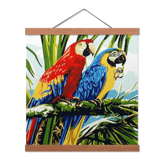 Macaw Birds - Premium Diamond Painting Kit - Diamond Painting Kit