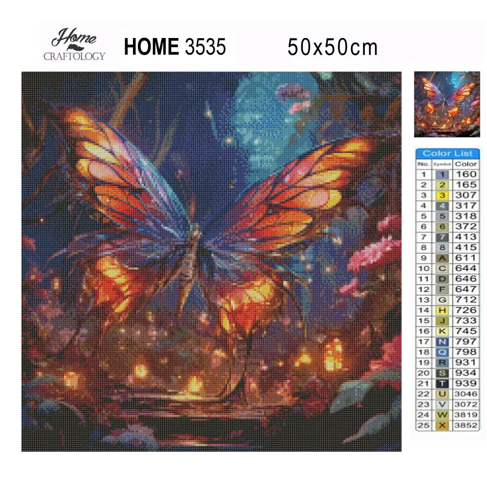 Magical Butterfly - Exclusive Premium Diamond Painting Kit - Diamond Painting Kit