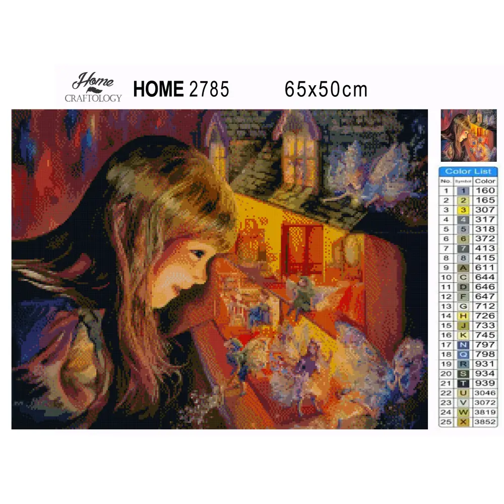 Magical Doll House - Premium Diamond Painting Kit - Diamond Painting Kit