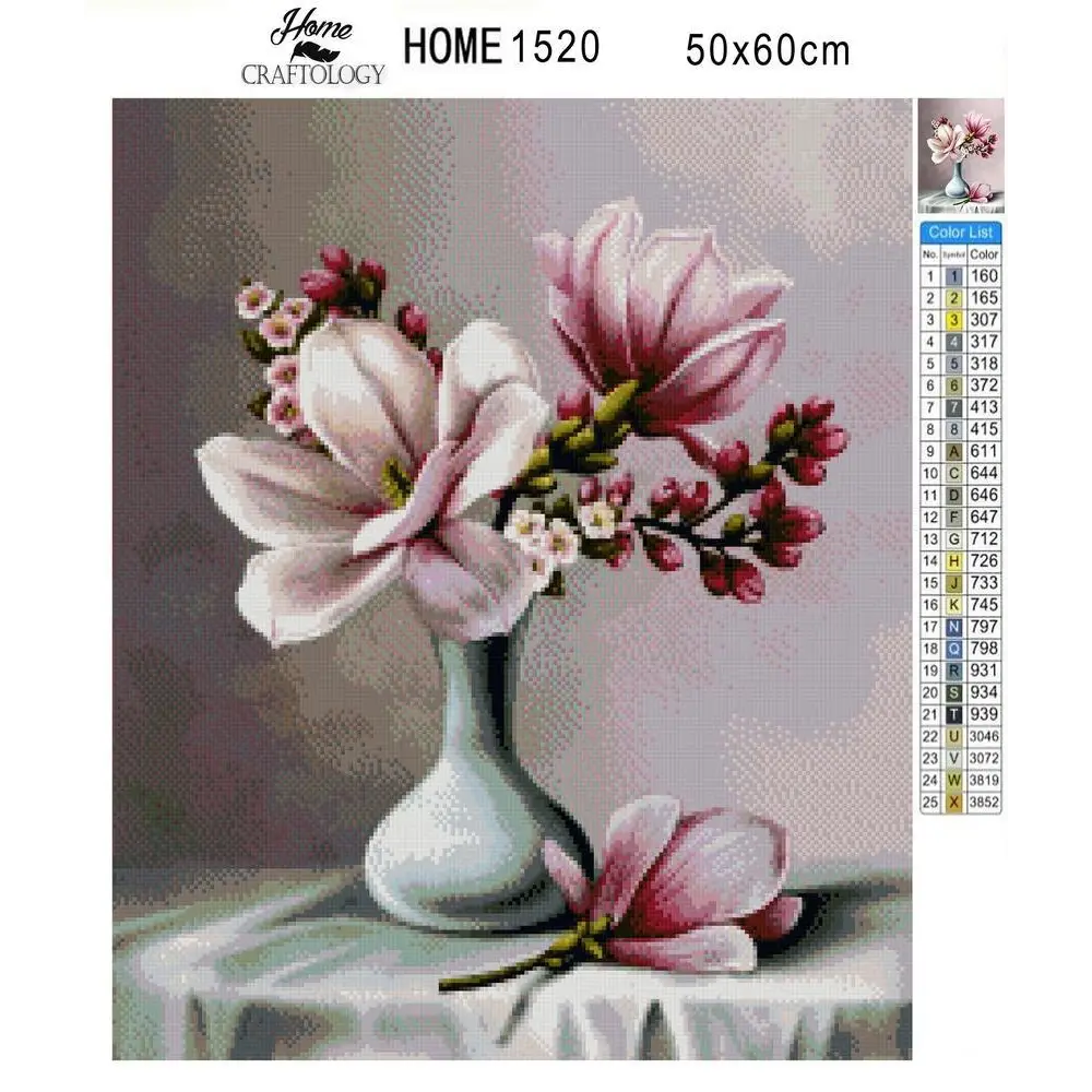 Magnolia - Exclusive Premium Diamond Painting Kit - Diamond Painting Kit