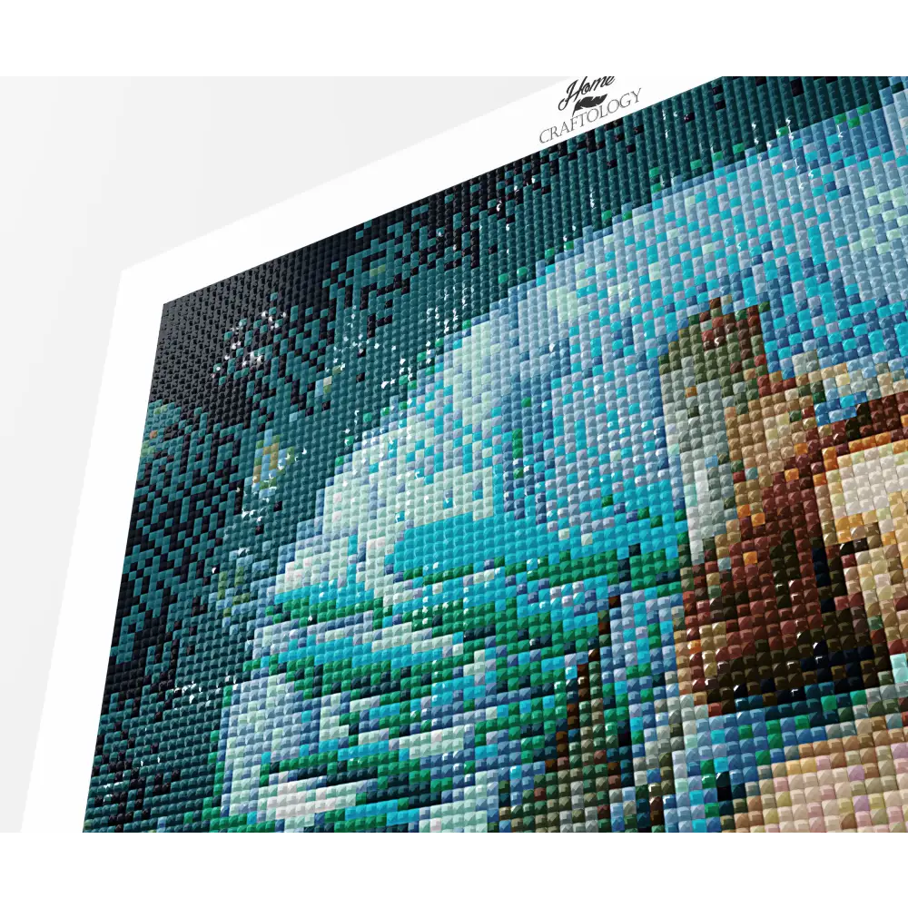 Mermaid Holding a Trident - Premium Diamond Painting Kit - Diamond Painting Kit