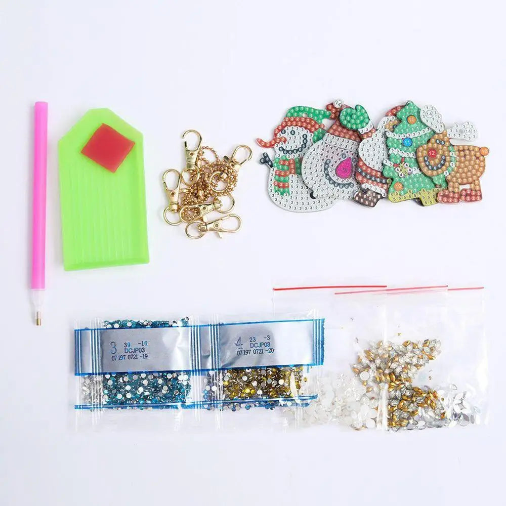 Merry Christmas - Diamond Painting Keychain - Keychain