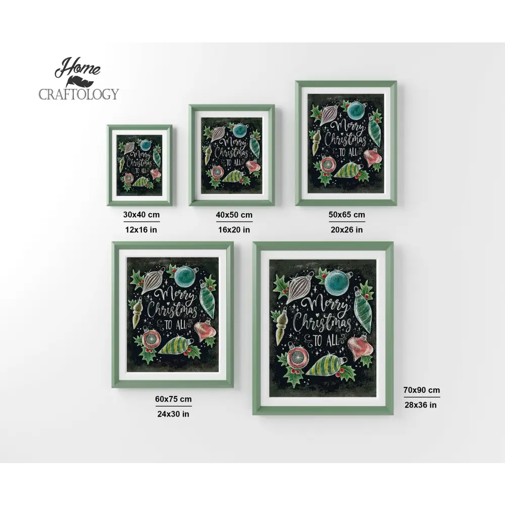 Merry Christmas to All - Premium Diamond Painting Kit - Diamond Painting Kit