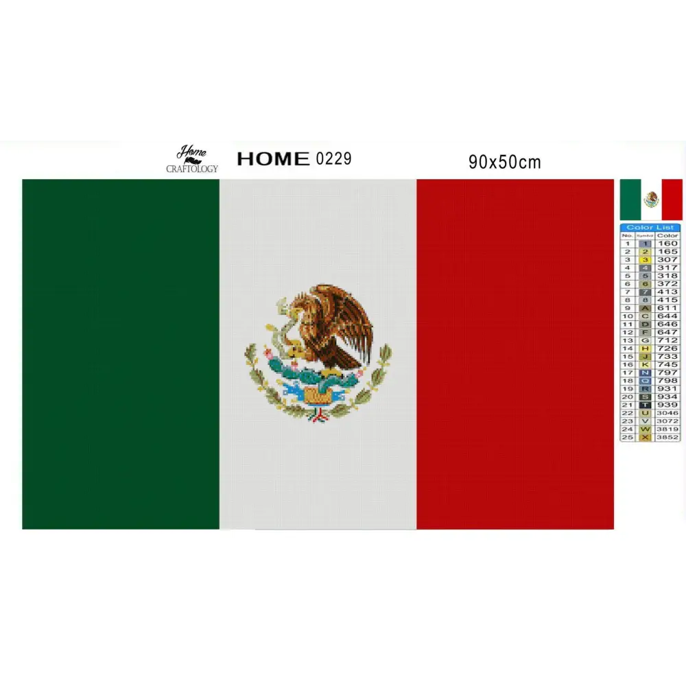 Mexico Flag - Premium Diamond Painting Kit - Diamond Painting Kit