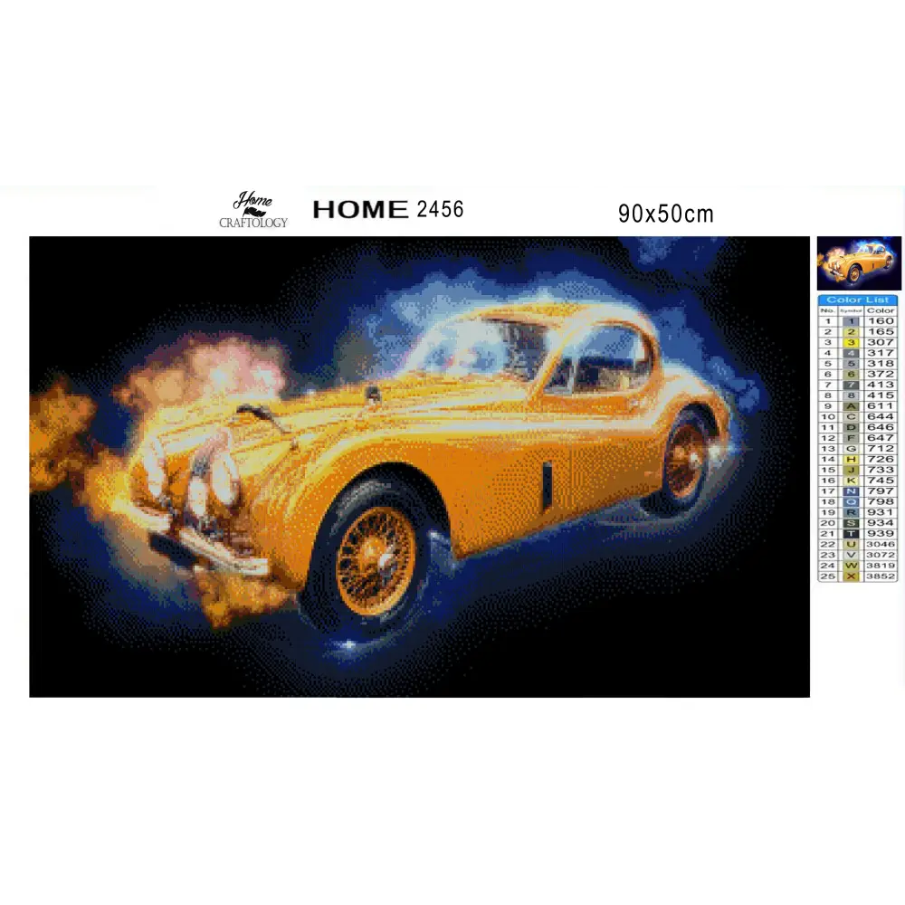 Modern Classic Car - Premium Diamond Painting Kit - Diamond Painting Kit