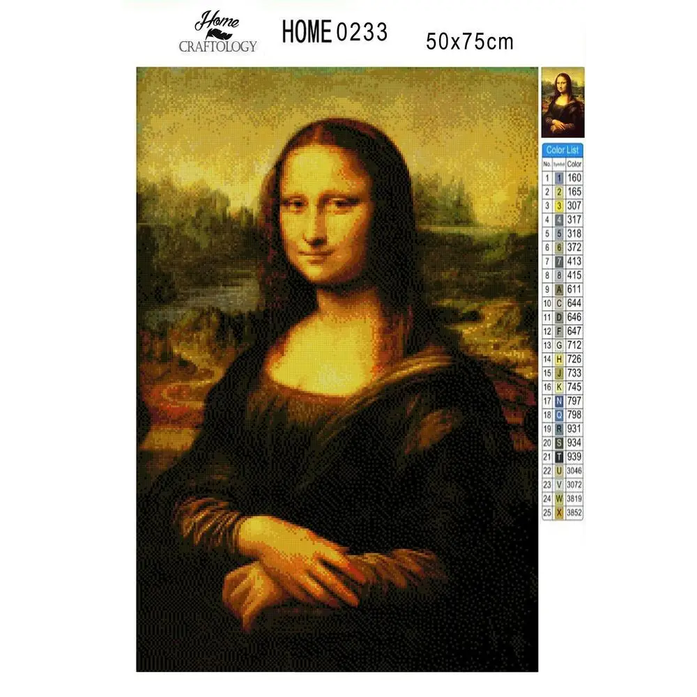 Mona Lisa - Premium Diamond Painting Kit - Diamond Painting Kit