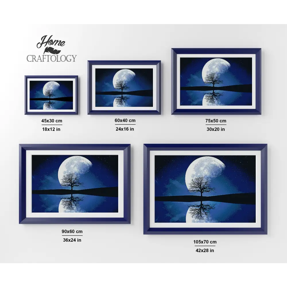 Moon Reflection - Premium Diamond Painting Kit - Diamond Painting Kit