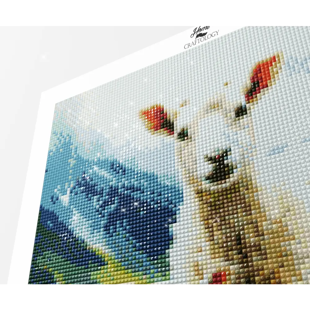 Mother and Baby Sheep - Exclusive Premium Diamond Painting Kit - Diamond Painting Kit