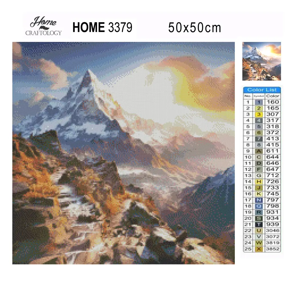 Mount Everest - Exclusive Premium Diamond Painting Kit - Diamond Painting Kit