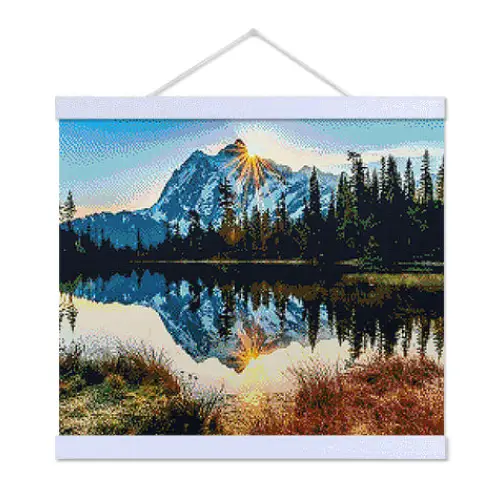 Mountain Reflections - Exclusive Premium Diamond Painting Kit - Diamond Painting Kit