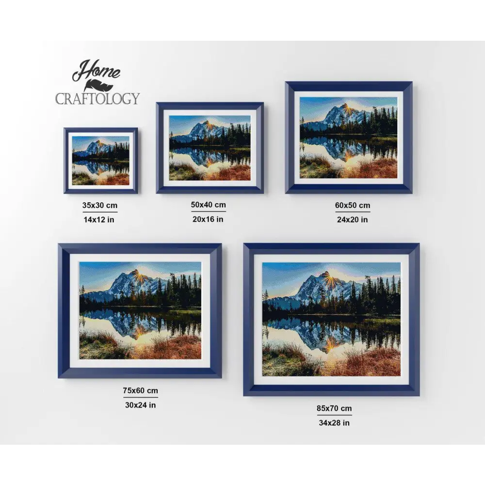 Mountain Reflections - Exclusive Premium Diamond Painting Kit - Diamond Painting Kit