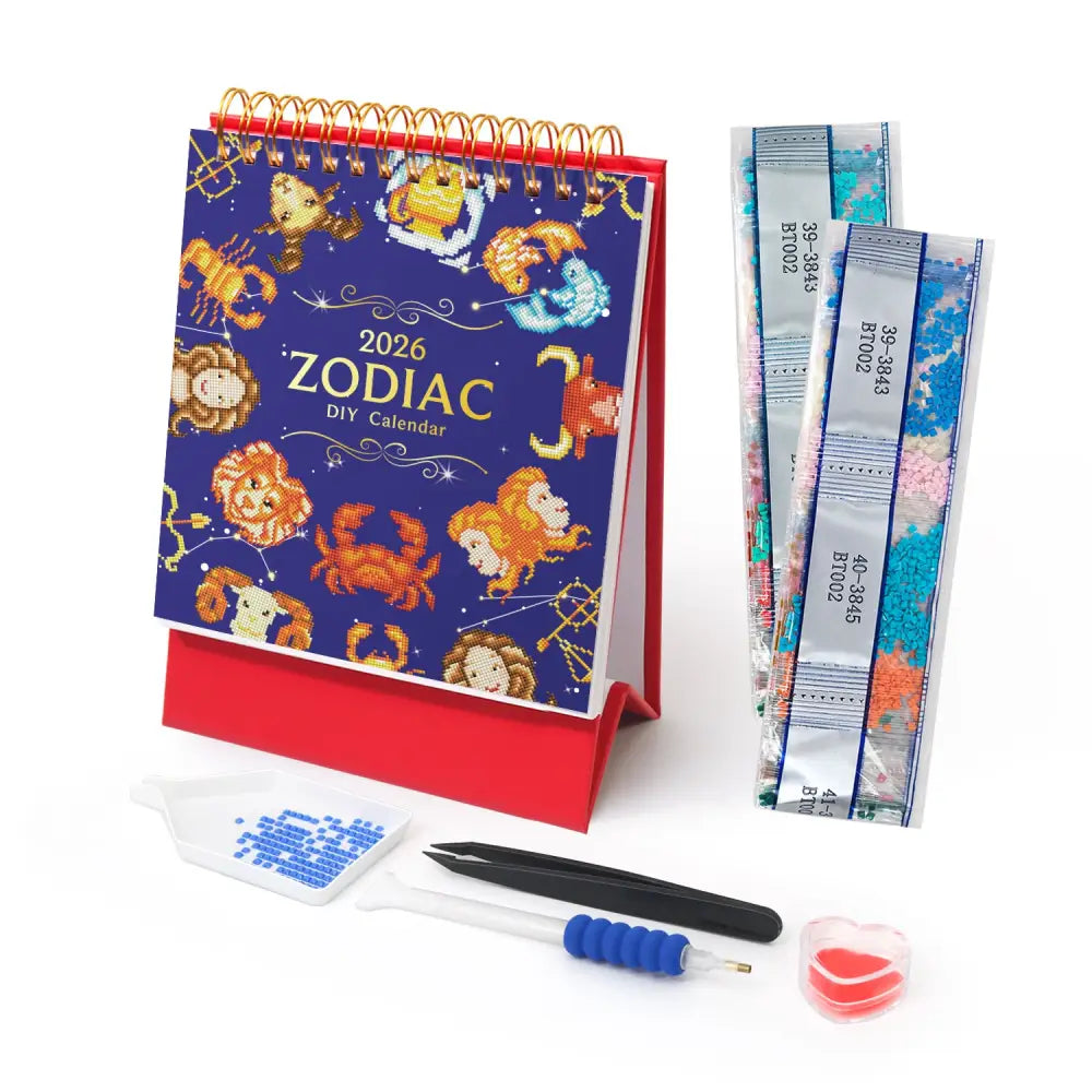 New! 2026 Zodiac Diamond Painting Calendar