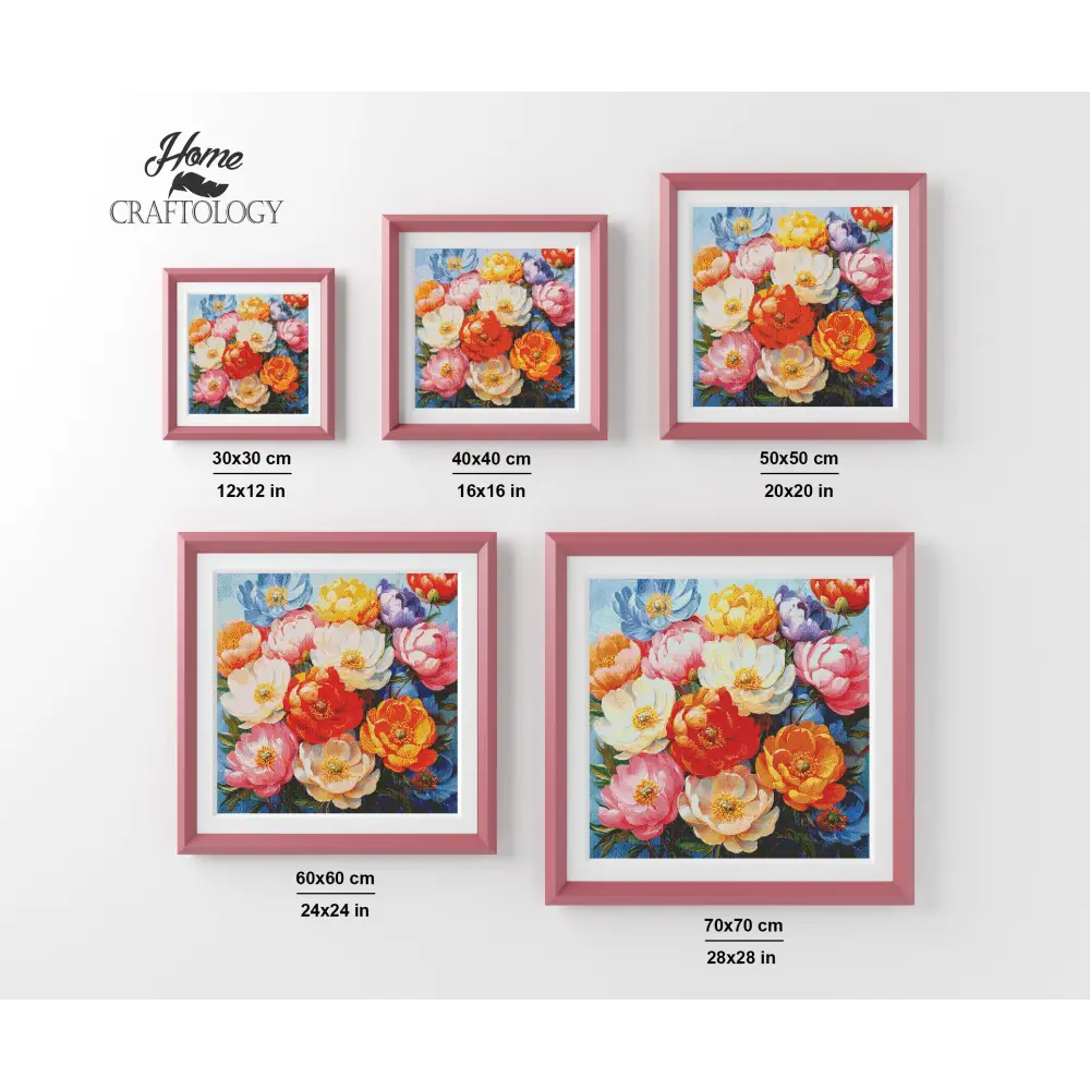 New! Beautiful Colorful Flowers - Exclusive Premium Diamond Painting Kit - Diamond Painting Kit