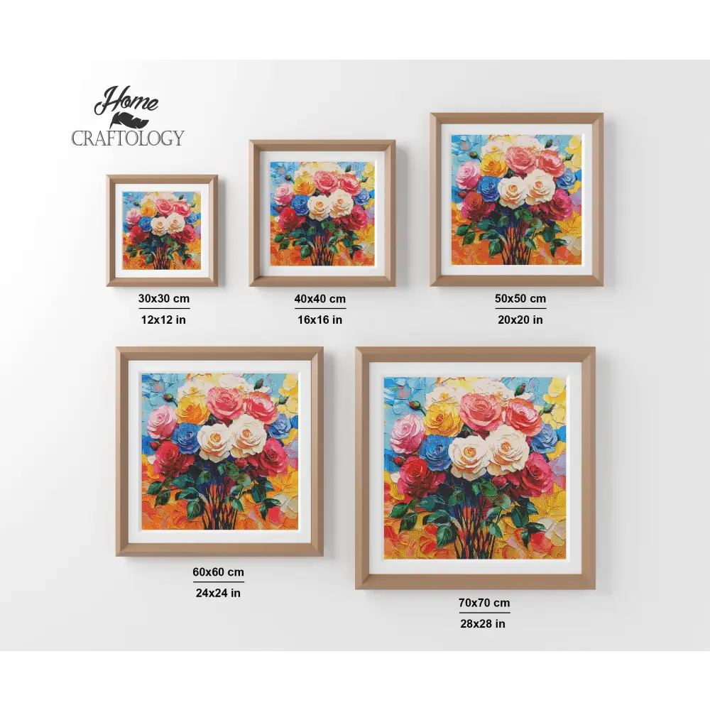 New! Bouquet of Roses - Exclusive Premium Diamond Painting Kit - Diamond Painting Kit