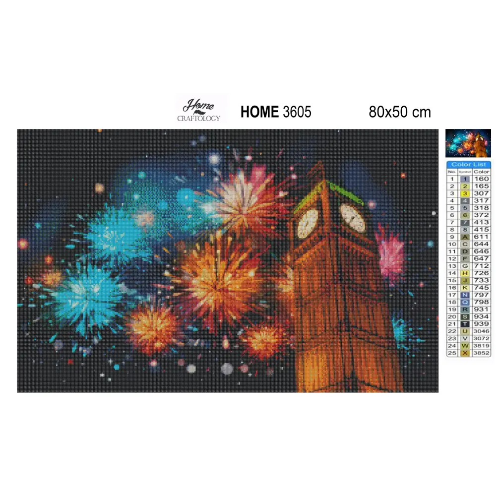 New! New Year in London - Exclusive Premium Diamond Painting Kit - Diamond Painting Kit