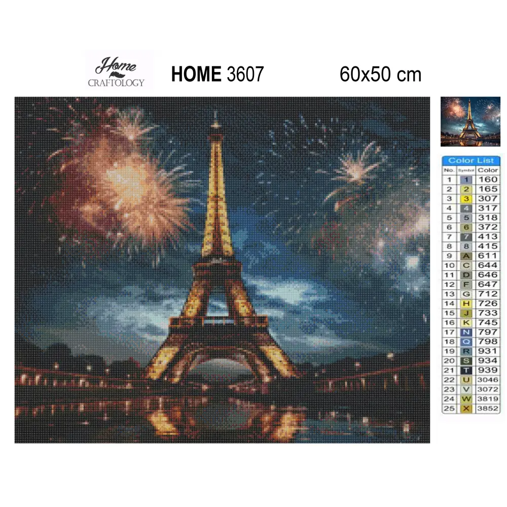 New! New Year in Paris - Exclusive Premium Diamond Painting Kit - Diamond Painting Kit